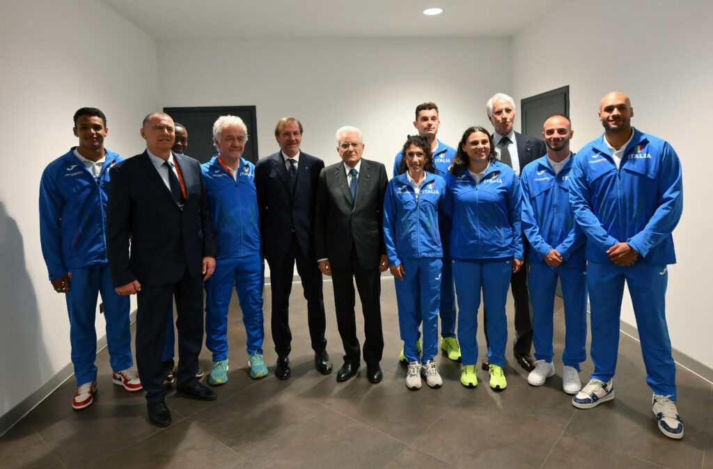 Europei Roma 2024 - Il Presidente Mattarella all'Olimpico (foto Mezzelani/GMT/Fidal)