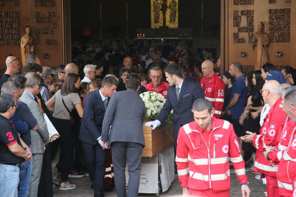 Monza funerali Fabio Castelli incidente stradale viale Battisti - foto Radaelli