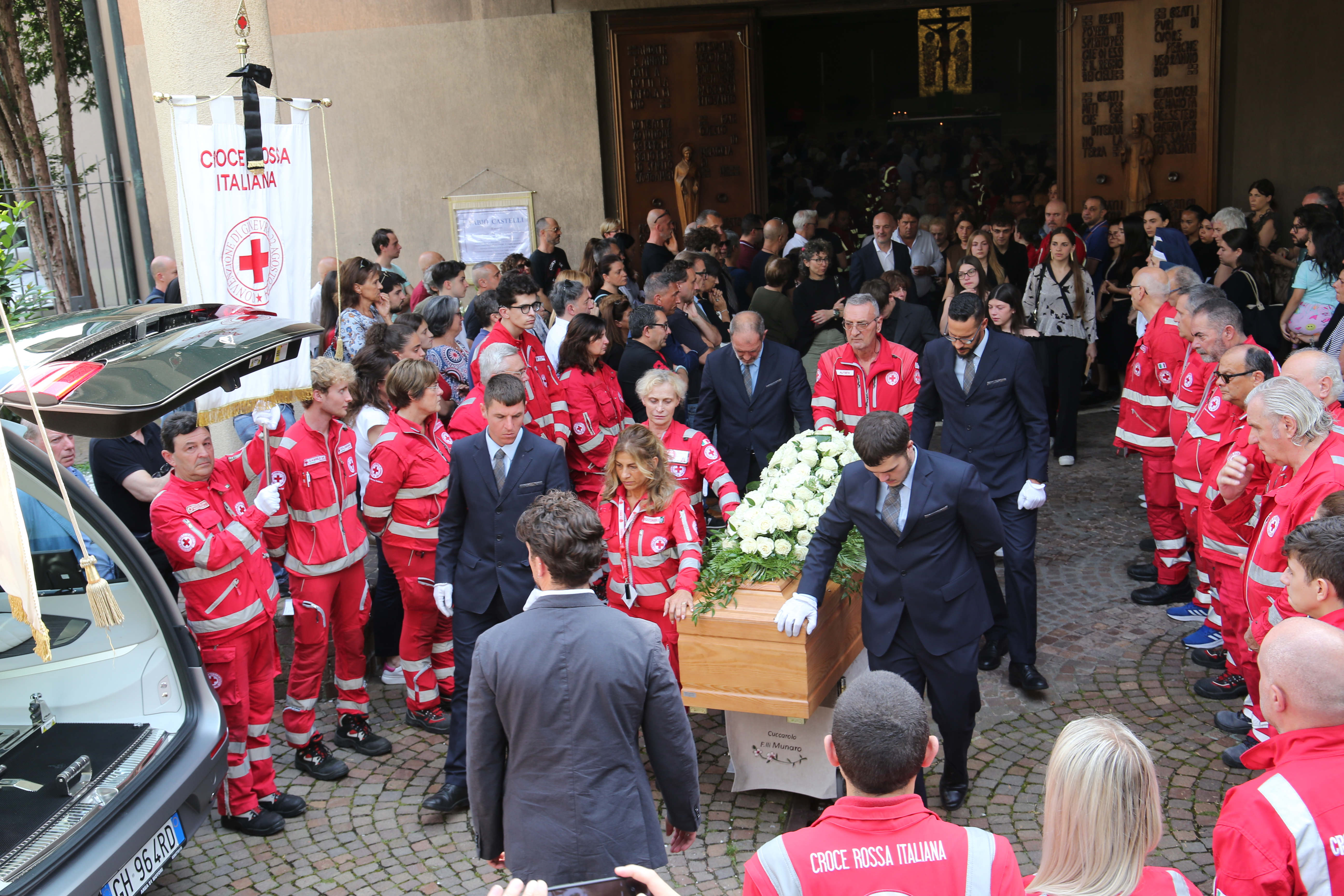 Monza funerali Fabio Castelli incidente stradale viale Battisti - foto Radaelli