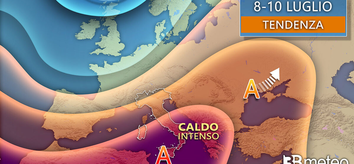 Meteo 8-10 luglio tendenza