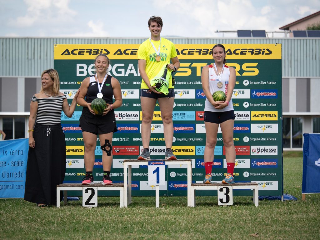 Atletica Casiraghi Melissa 1- gradino podio 2024 Foto Fidal