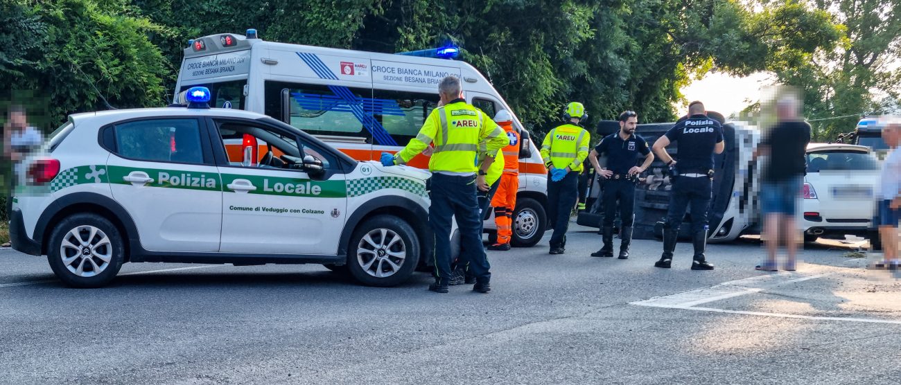 Veduggio con Colzano incidente 17 luglio 2024