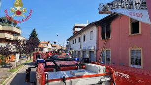 Incendio a Cesano Maderno