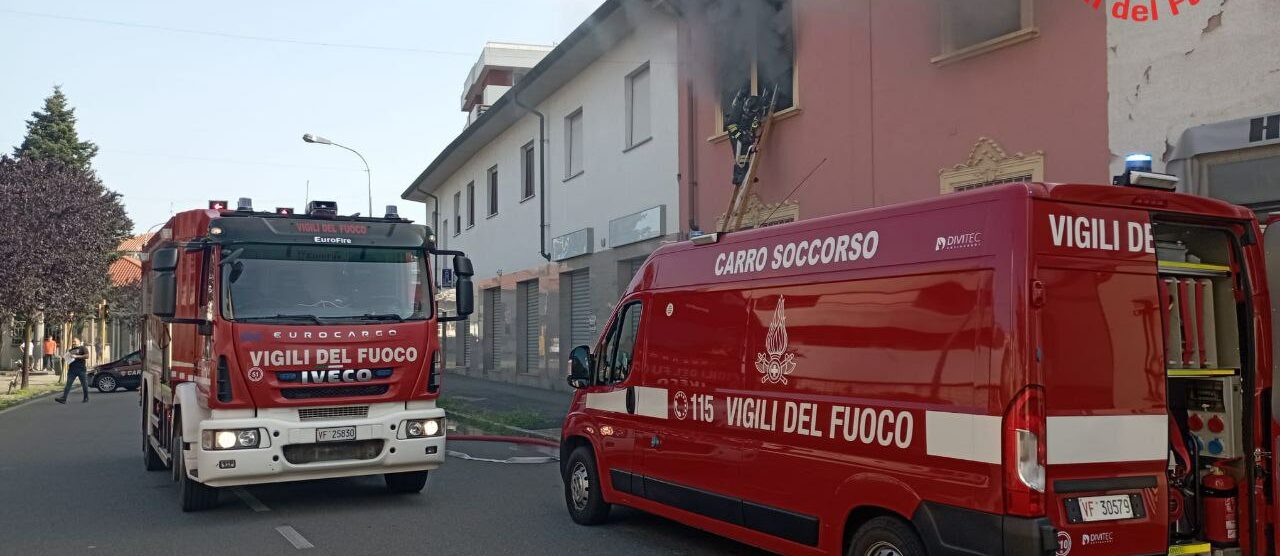 Incendio a Cesano Maderno