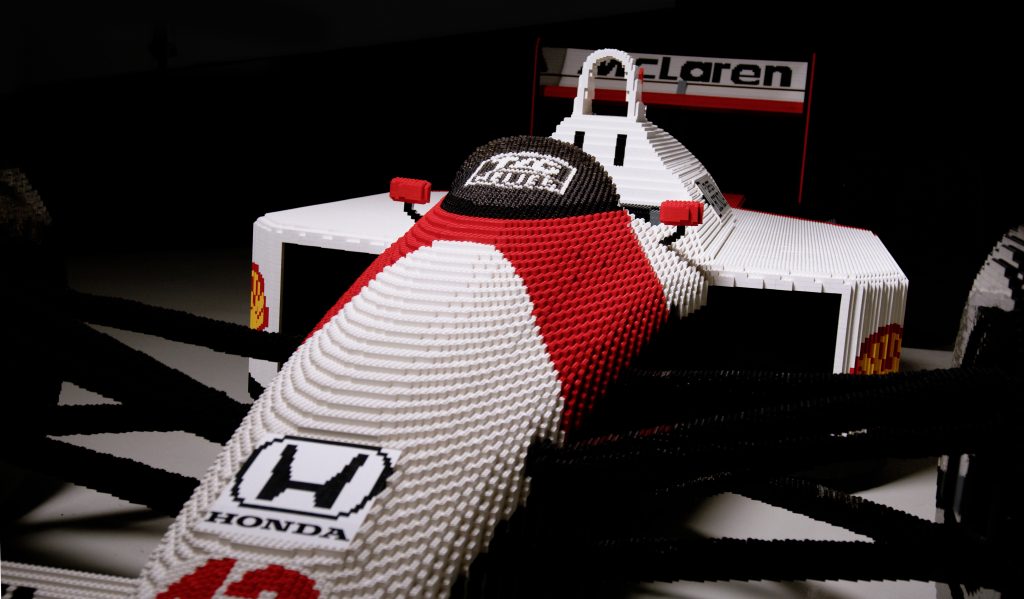 F1 Gp d'Italia la McLaren di Ayrton Senna in Lego