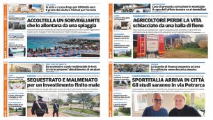 prima pagina il Cittadino sabato 31 agosto