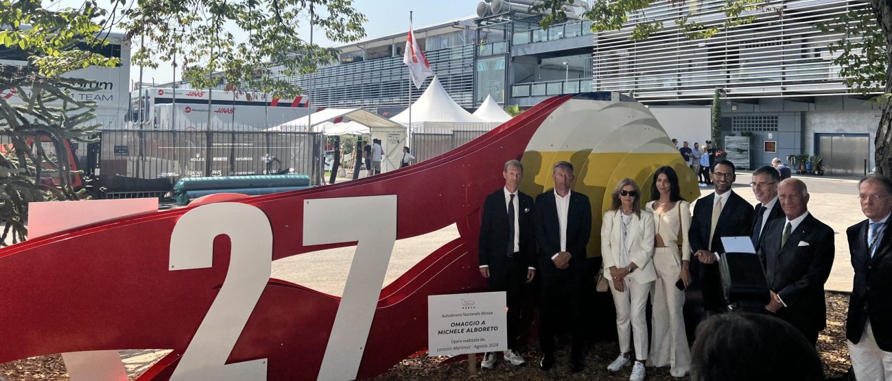 F1 Gp Italia 2024 Monza monumento ad Alboreto