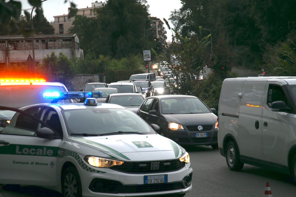 Monza via Boccaccio intervento albero caduto su carreggiata - foto Radaelli