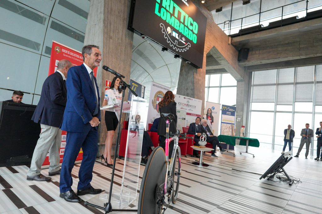 Regione Lombardia presentazione Trittico Lombardo 2024 ciclismo