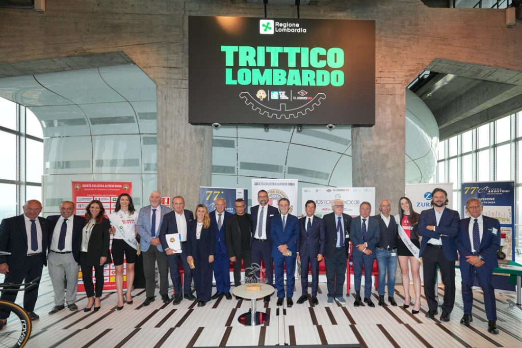 Regione Lombardia presentazione Trittico Lombardo 2024 ciclismo