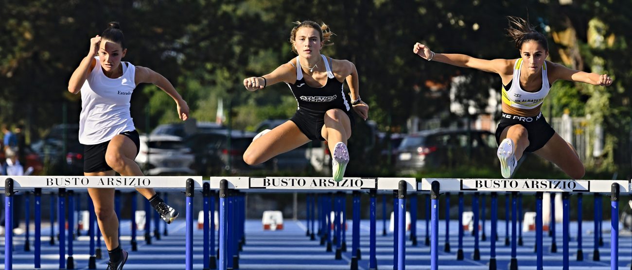 Atletica Rossi Eleonora A.Monza al centro Foto Fidal Lombardia