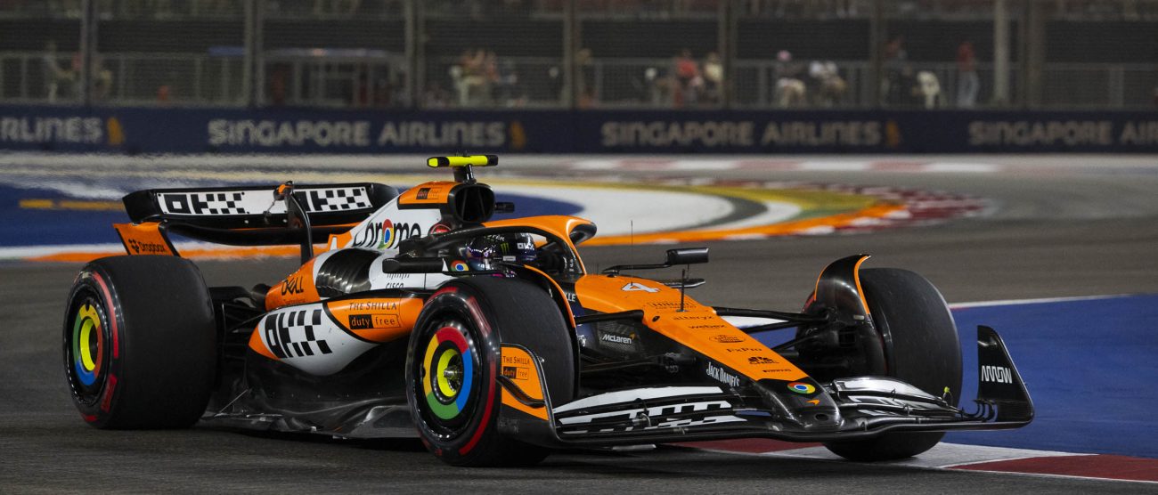 Lando Norris a Singapore