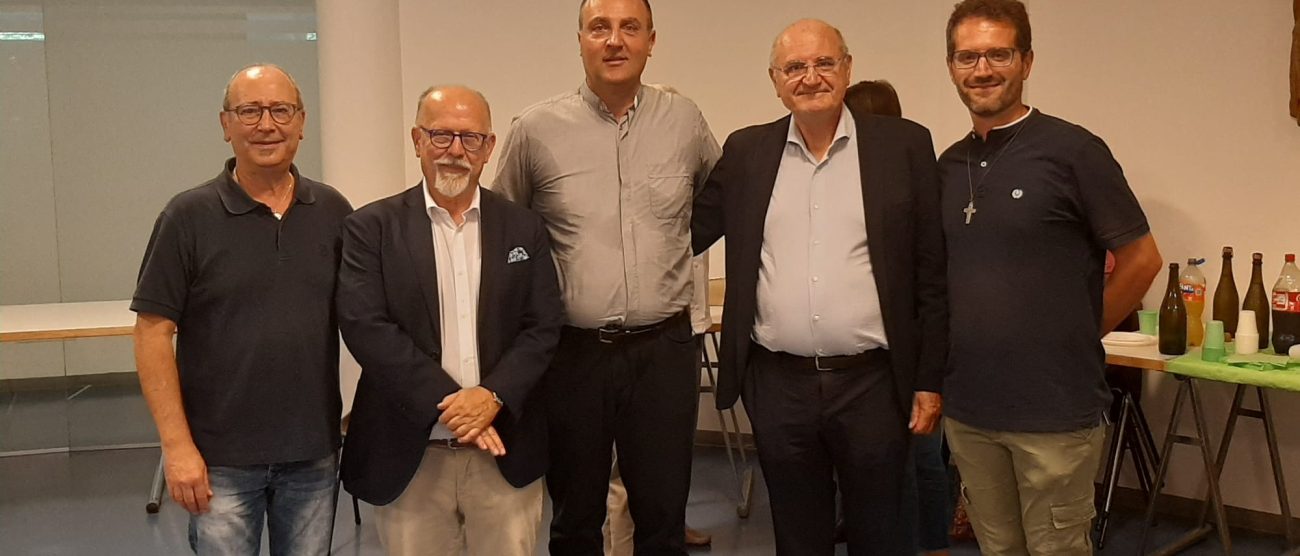 Monza parrocchia ospedaliera San Gerardo dei Tintori: il parroco don Riccardo Brena, il presidente Claudio Cogliati, don Massimo Pirovano, il direttore generale Silvano Casazza, don Gabriele Catelli