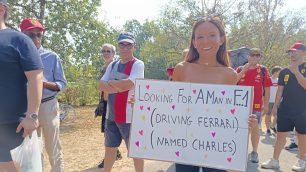 F1 Gp Italia Monza tifosi Albane dalla Francia per Leclec - foto Fenaroli