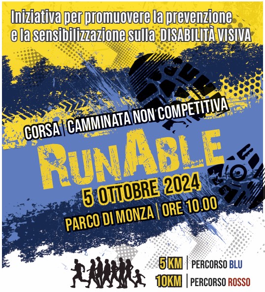 Locandina Prima RunAble Parco di Monza