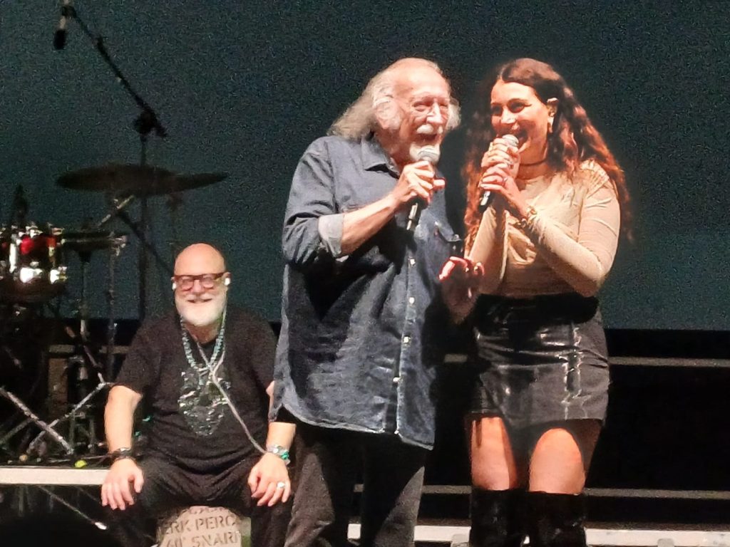 Monza FuoriGp Matia Bazar sul palco con lo storico tastierista Piero Cassano, residente in città - foto Federico Faicchia