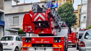 Vigili del fuoco soccorso a Seregno