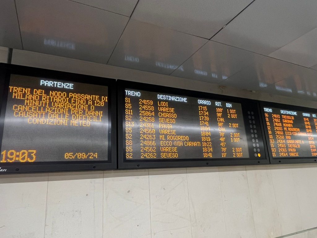 Treni ritardi pendolari 5 settembre 2024