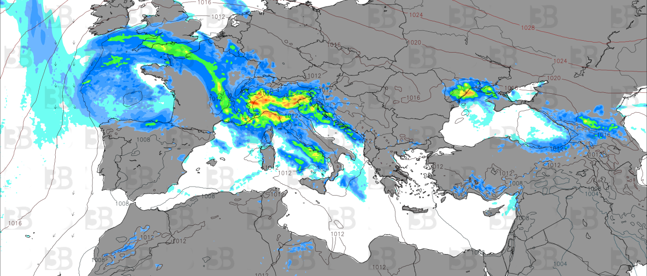 Meteo 3B Meteo piogge attese giovedì