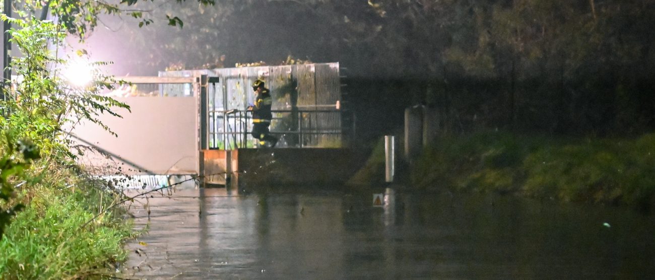 Ricerche canale Villoresi: il presidio dei vigili del fuoco a Monza